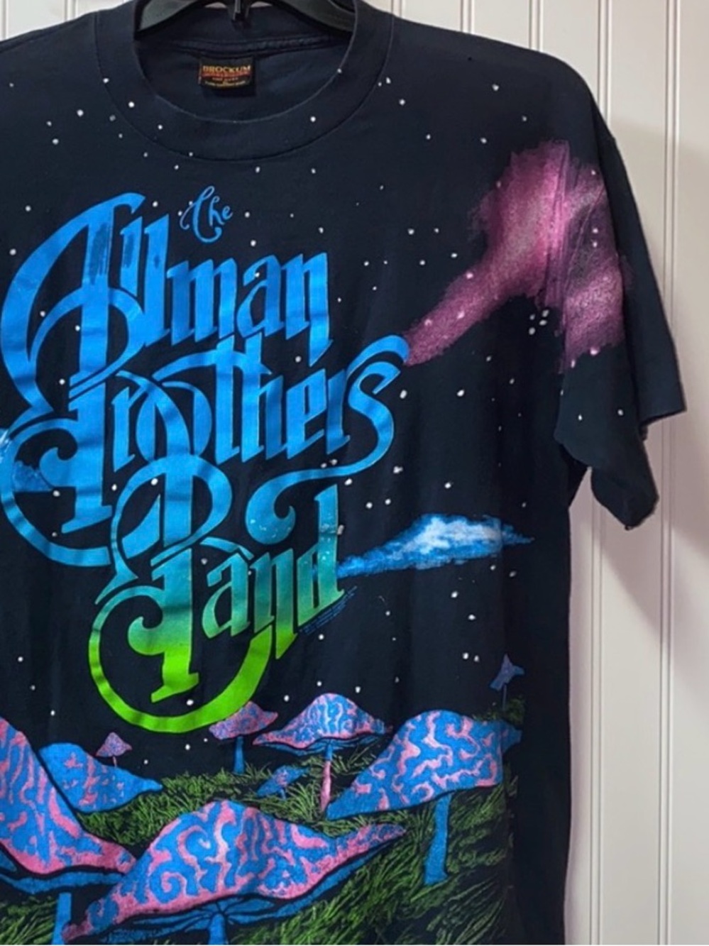 90s 1993 Allman Brothers Band Concert Tour Shirt XL Vintage Mushroom